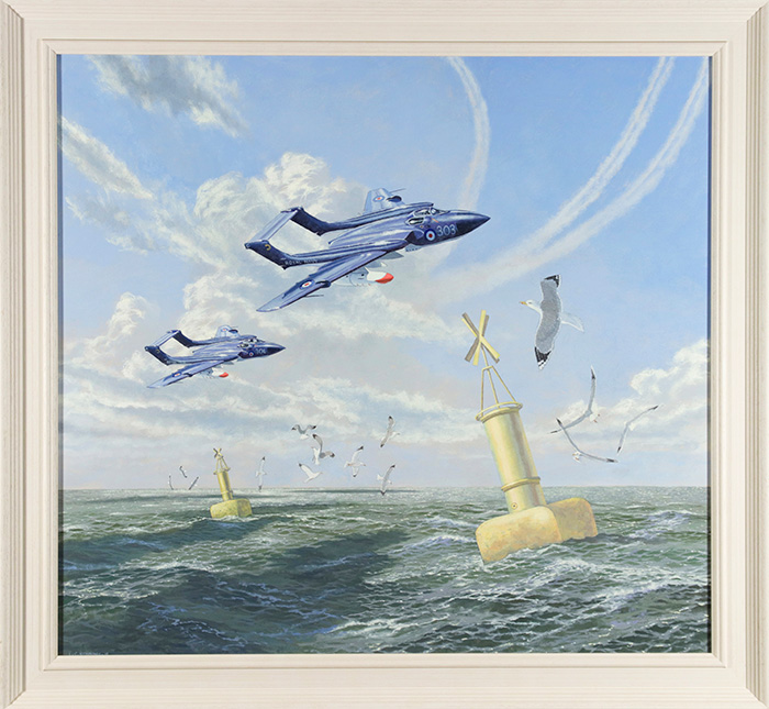 Sea Vixens over Target Buoys