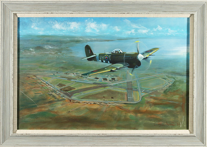 Hawker Typhoon IB Over Swansea