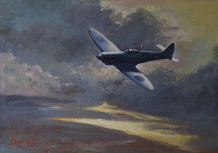 NHS Spitfire over Cornwall