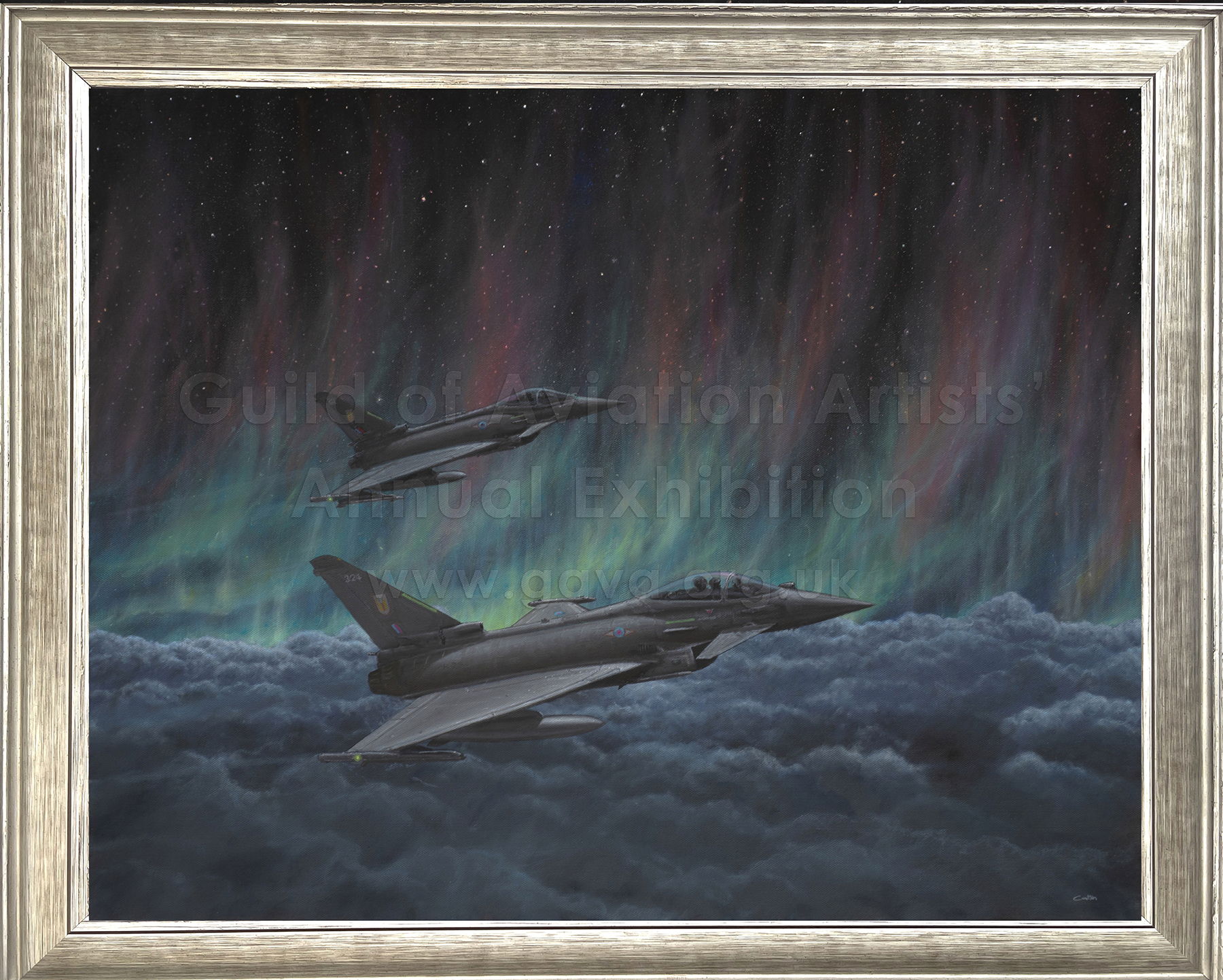 Typhoon QRA in the northern lights